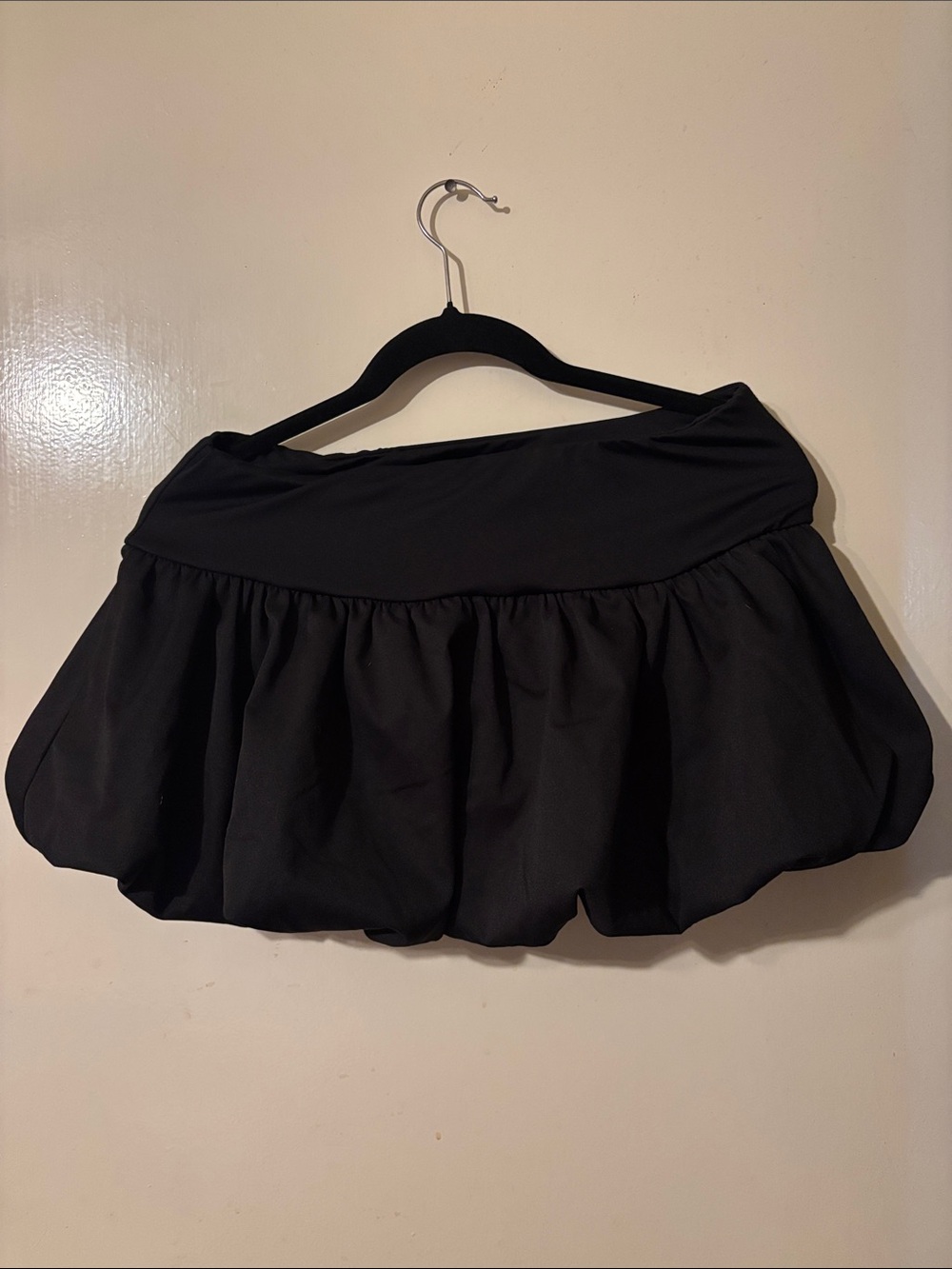 SHEIN Black Balloon Mini Skirt